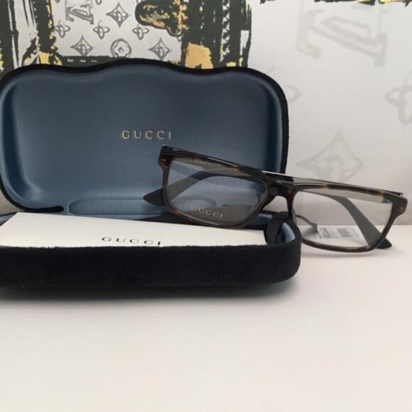 Gucci GG0692O 005 – Havana Green Rectangular | 57-16-150 | New Authentic” - Picture 9 of 11
